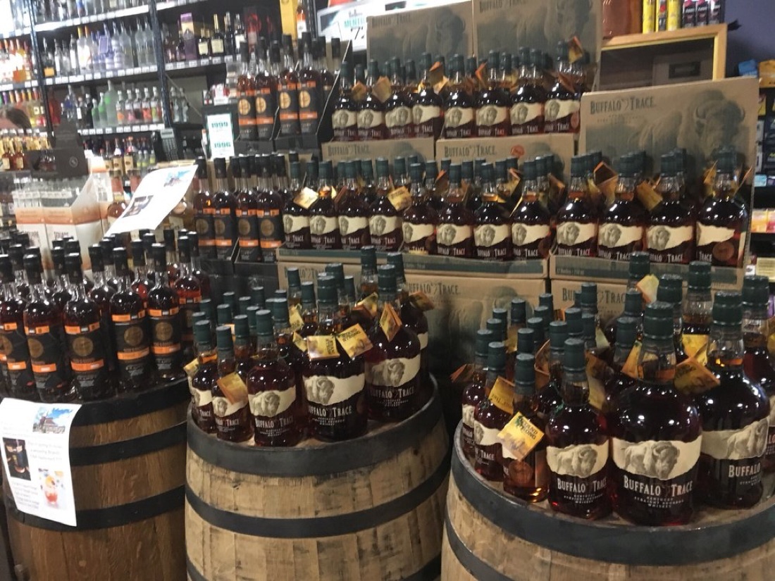 Bourbon and spirits selection