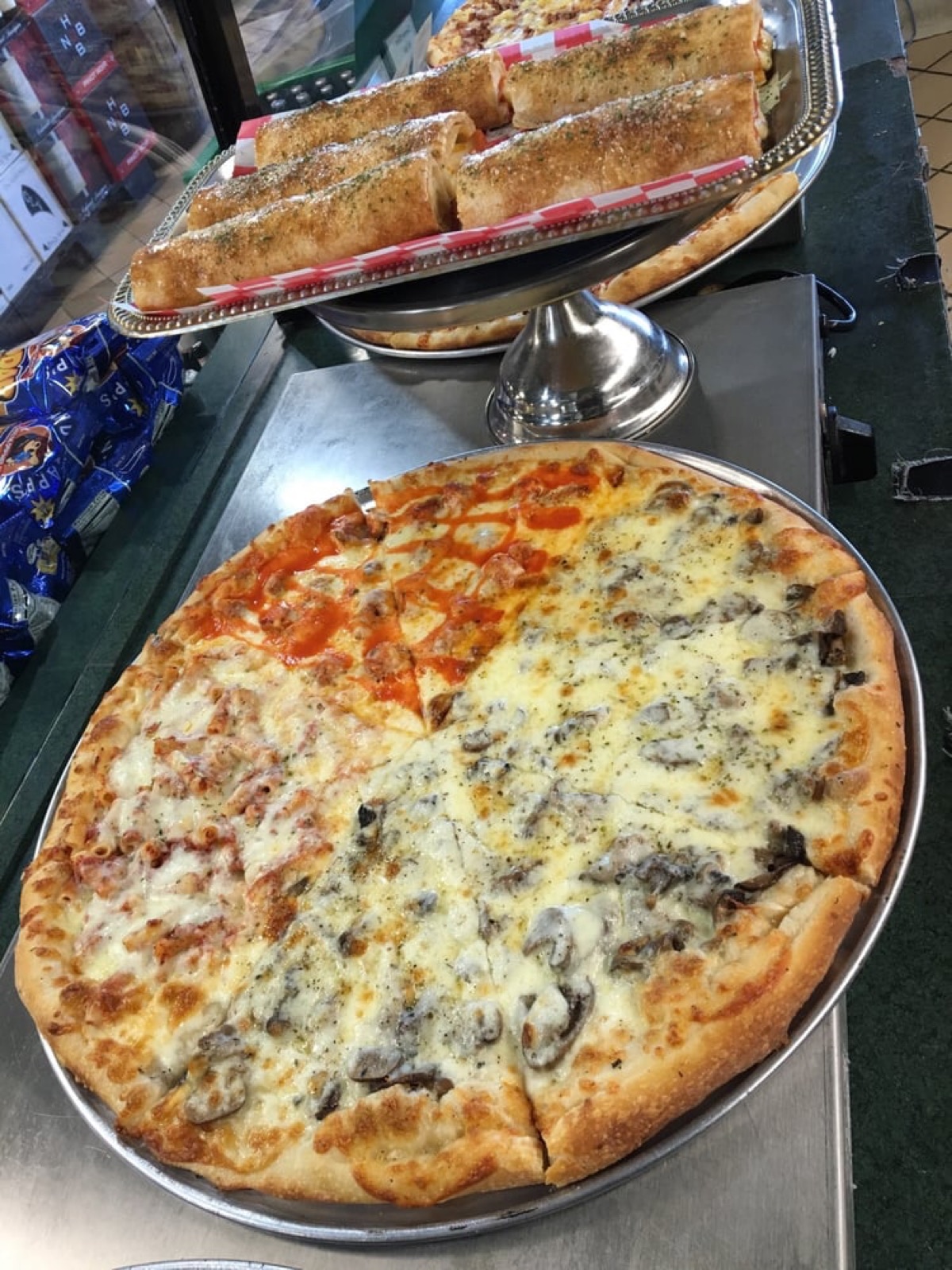 Fresh-made specialty pizza